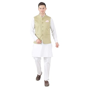 TAHVO Mens Nehru Jacket Waistcoat Modi Jacket