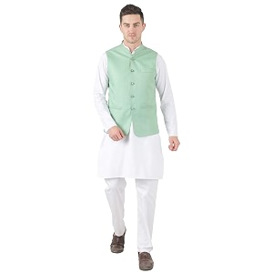 TAHVO Mens Nehru Jacket Waistcoat Modi Jacket