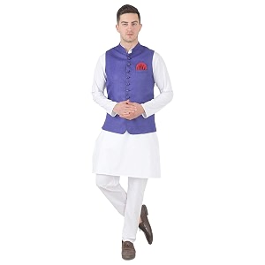 TAHVO Mens Nehru Jacket Waistcoat Modi Jacket