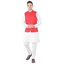 TAHVO Men39s Nehru JacketWaistcoatModi Jacket Cotton FabricMen