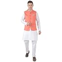 TAHVO Men39s Nehru JacketWaistcoatModi Jacket Cotton FabricMen