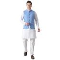TAHVO Men39s Nehru JacketWaistcoatModi Jacket Cotton FabricMen