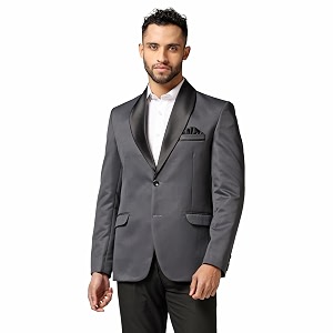 TAHVO Men Blazer Lycra Fabric Slim Fit