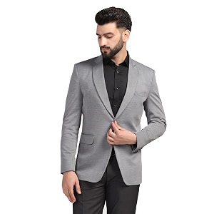 TAHVO Men Blazer Lycra Fabric Slim Fit