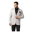 TAHVO Men Blazer Lycra Fabric Slim Fit Single Breasted Blazer