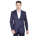 TAHVO Men Blue Tuxedo Blazer with Hanky