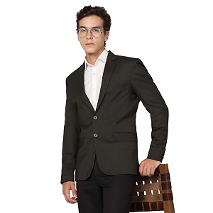 TAHVO Men Check Blazer