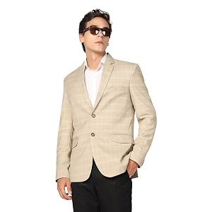 TAHVO Men Check Blazer