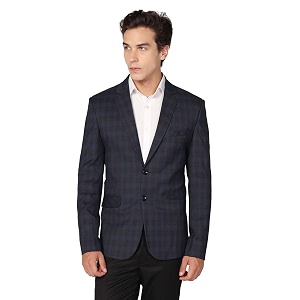 TAHVO Men Check Blazer