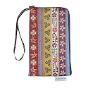 Taianda Women Phone Wristlet Wallet Pouch, Dual Slots (Ethnic Pattern)