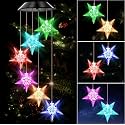 TAIGA Star Solar Power Wind Chimes for Balcony &amp; Outdoor Home Decoration | Color Changing Hanging LED Lights | Gift Item | Positive Energy Creator in Garden