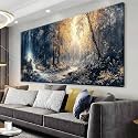 TAIJXAGSG Modern Black Grey Wall Art Natural