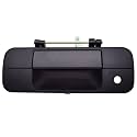 Tailgate Handle Assembly, Upgraded Metal - Compatible with 2007-2013 Toyota Tundra - Liftgate Latch Handle, Textured Black No Camera Hole - OEM 69090-0C040, 81213, TO1915113