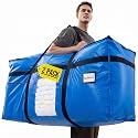 TAILI 2 Pack XXL Storage Bags with Visible Window and Handy Pocket,Blue