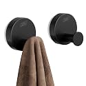 TAILI Shower Hooks Suction Cup, Towel Hooks for Bathrooms, Stainless Steel