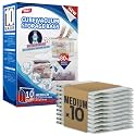TAILI 10 Pack Vacuum Storage Bags, Medium Cube (25x19x11 Inch), Clear