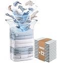 TAILI Cube Vacuum Storage Bags, 12 Pack Jumbo Size (31x40x15 Inch), Clear