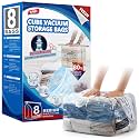 TAILI Cube Vacuum Storage Bags, 8 Pack Medium Size (25x19x11 Inch), Clear