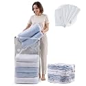 TAILI Cube Vacuum Storage Bags, 8 Pack Jumbo Size (31x40x15 Inch), Cream