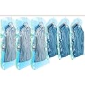 TAILI Hanging Vacuum Storage Bags for Clothes Space Saver 6 Combo Blue