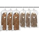 TAILI Hanging Vacuum Storage Bags for Clothes Space Saver 6 Combo Clear