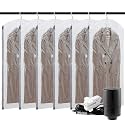 TAILI Hanging Vacuum Storage Bags for Clothes Space Saver 6 Long with Pump