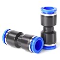 TAILONZ 1/2" Push to Connect Straight Fitting for 1/2" Tube PU-1/2 10Pcs