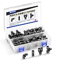 TAILONZ 1/4" Push to Connect Fitting Splitters+Elbows+Tees+Straight 40Pcs