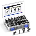 TAILONZ 1/4" Push to Connect Fitting Splitters+Elbows+Tees+Straight 80Pcs