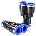 TAILONZ 1/4" in Y-Splitter Push-to-Connect Fitting PY-1/4 10Pcs