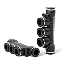 TAILONZ 3/8" Push to Connect 5-Way Fitting for 3/8" Tube PK-3/8 5Pcs