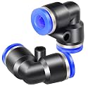 TAILONZ 6mm Push to Connect Elbow Fitting for 6mm Tube PV-6 10Pcs