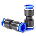 TAILONZ 6mm Push to Connect Straight Fitting for 6mm Tube PU-6 10Pcs