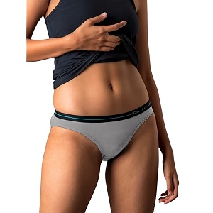 ampcircus tailor women39s beechwood modal bikini briefs  pure soft breathable briefs  lingerie for women  grey matter small