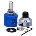 Taiss / 3590S-2-103L 10K ohm 10-Turn Multi Turn Rotary Wire Wound Precision Potentiometer, 10 Ring Adjustable Resistor Counting Dial Rotary Knob