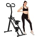 TAITHI Stair Stepper Vertical Climber Exercise Machine with Adjustable Handlebar & Pedals | Full-Body Workout, Weight Loss & Cardio Trainer | Compact Hydraulic Stair Master Black