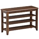 Taitiy Shoe Rack Bench for Entryway, 3 Tier Adjustable Shelves Wood 31.5''