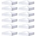 Taiyin 12 Pcs White Vinyl Fence Post Caps Pyramid PVC, 4 x 4 Inch, Classic