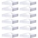 Taiyin 12 Pcs White Vinyl Fence Post Caps Pyramid PVC, 6 x 6 Inch, Classic