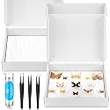 Taiyin 2 Sets Insect Pinning Kit, 100 Pins, 3 Tweezers for Specimens