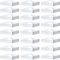 Taiyin 24 Pcs Pyramid White PVC Vinyl Post Top Caps, Fence and Deck Post Caps for Vinyl Fence Posts (5 x 5 Inch)