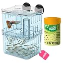 Taiyo Pluss Discovery Aquarium Breeding & Isolation Box + Free Fry Fish Food (25 g) | Breeder Box with Dual Chamber | Fry Protection with Double Layer Incubator | for Guppies, Betta & Other Fishes