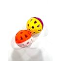 Taiyo Pluss Discovery® Birds Playing Bell Ball for All Small Birds Toy for Parakeet, Cockatiel, Parrots etc..(Pack of 2)(Color May Vary)