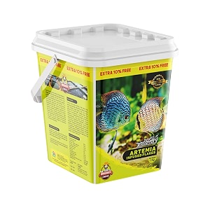 taiyo pluss discovery premium artemia infused flakes fish food 11 kg 1 kg  extra 10 free insideall life stages 1 count