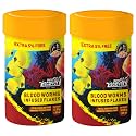 Taiyo Pluss Discovery Blood Worms Infused Flakes Fish Food - 52.5 g (50 g + Extra 5% Free) (Pack of 2) | Premium Slow Sinking Diet for Fishes with Krill &amp; Squid for Active Growth &amp; Coloration