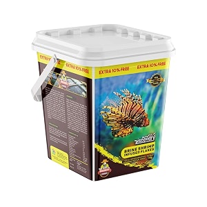 taiyo pluss discovery premium brine shrimp infused flakes fish food 11 kg 1 kg  extra 10 free inside all life stages