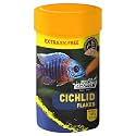 Taiyo Pluss Discovery Cichlid Flakes Fish Food - 105 G (100 G + Extra 5% Free) (Pack of 1) | Premium Slow Sinking Diet for Fishes with Krill &amp; Squid for Active Growth &amp; Coloration,All Life Stages