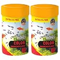 Taiyo Pluss Discovery Colour Enhancing Flakes Fish Food - 52.5 g (50 g + Extra 5% Free) (Pack of 2) | Premium Slow Sinking Diet for Fishes with Krill &amp; Squid for Active Growth &amp; Coloration