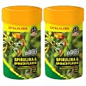 Taiyo Pluss Discovery Spirulina &amp; Spinach Flakes Fish Food - 52.5 g (50 g + Extra 5% Free) (Pack of 2) | Premium Slow Sinking Diet for Fishes with Krill &amp; Squid for Active Growth &amp; Coloration