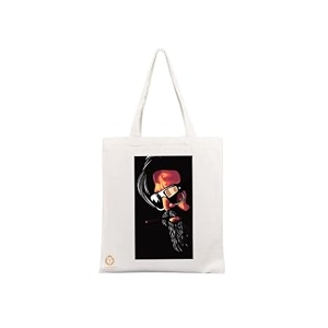 reusable tote bags - 100 organic cotton grocery bags eco-friendly multi-purpose sturdy canvas with 15kgs capacity - multiple stylish design